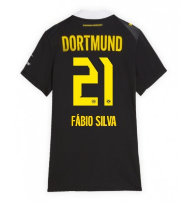 Borussia Dortmund Fabio Silva #21 Udebanetrøje Dame 2026-27 Kortærmet
